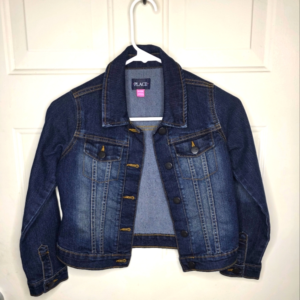 The‎ Children's Place Girl's Blue Jean Jacket Classic Denim Style Size 7/8 (M)